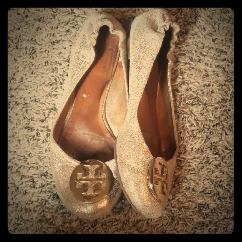 Gold Reva Flats